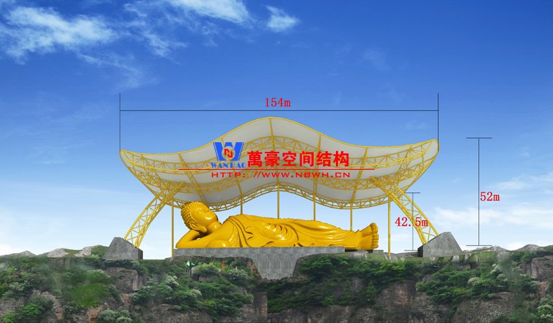 橫店釋伽牟尼大佛膜結(jié)構雨棚